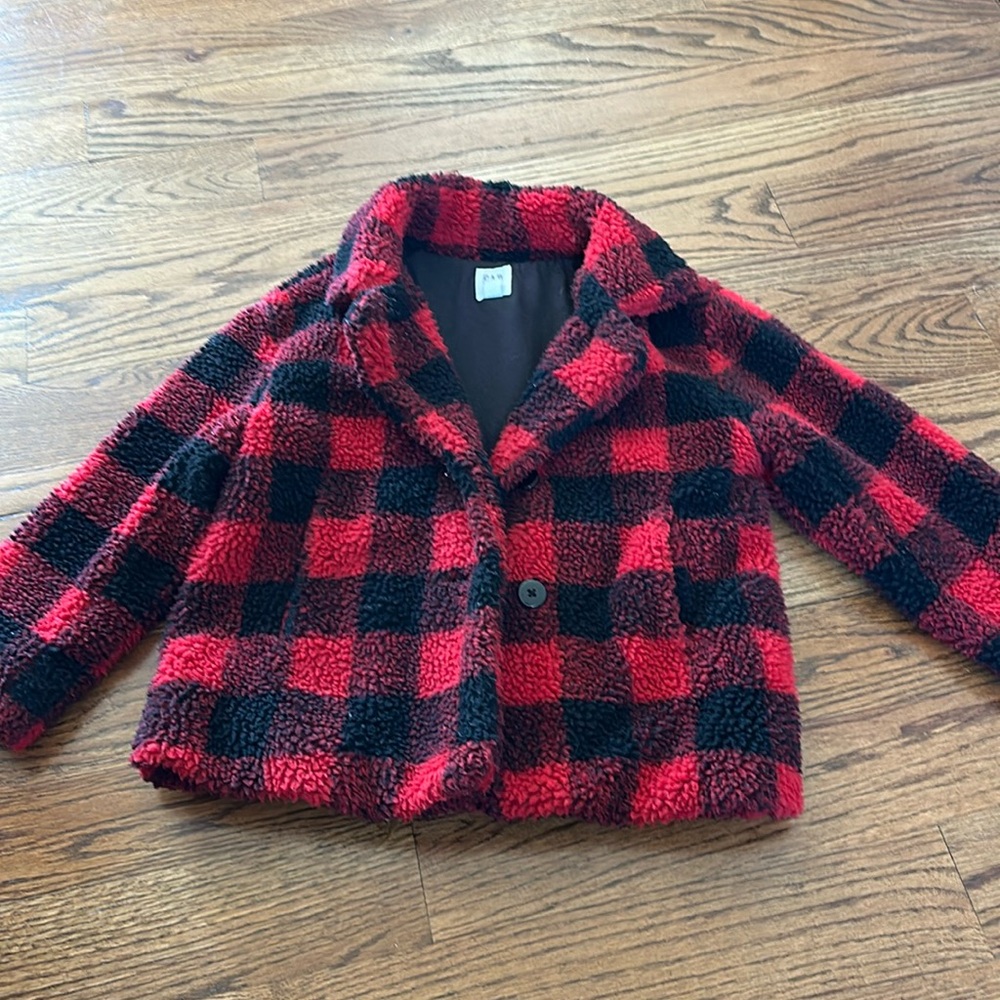 Buffalo print gap kids coat